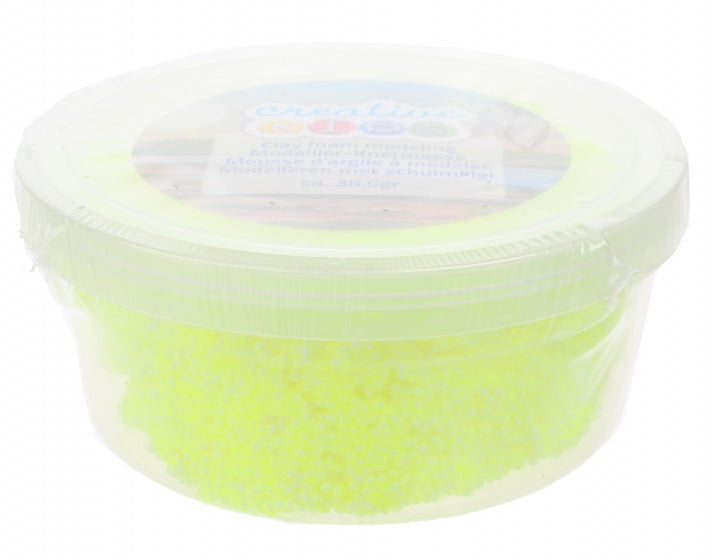schuimklei neon 38 gram geel per potje