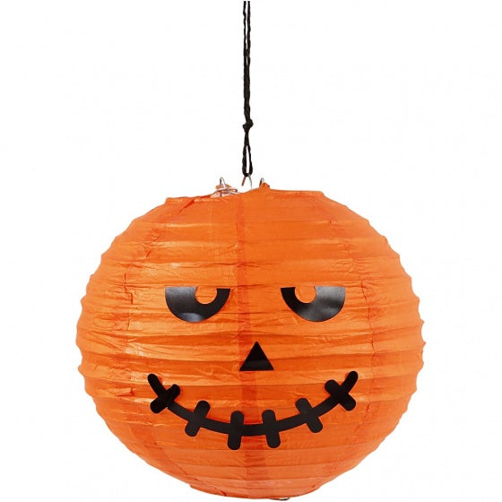lampion rijstpapier 20 cm oranje per stuk