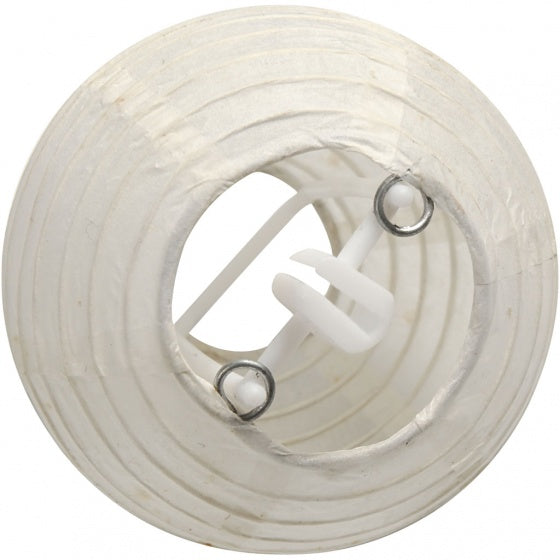 lampion rijstpapier 7,5 cm wit 10 stuks