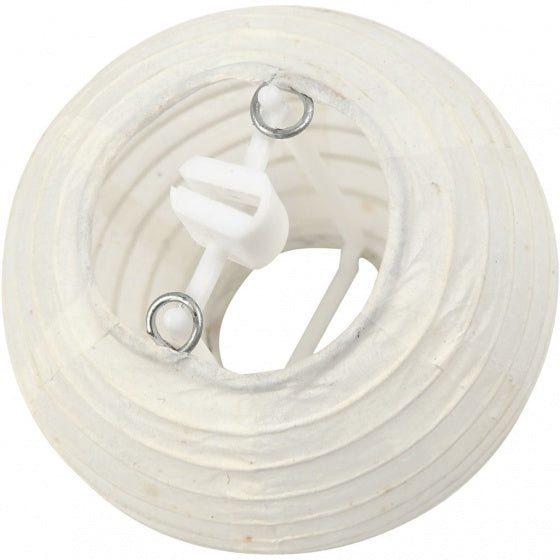 lampion rijstpapier 7,5 cm wit 10 stuks
