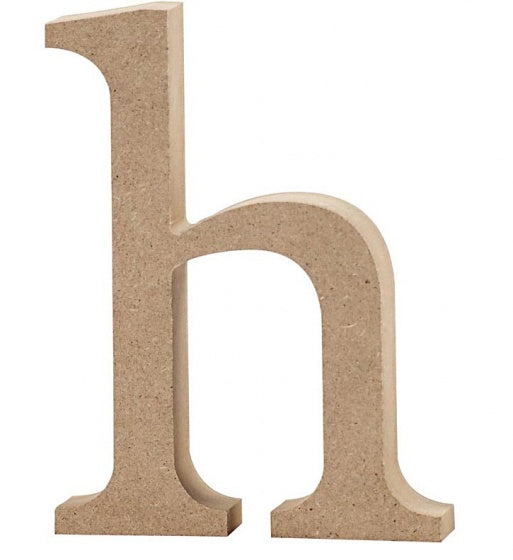 letter h MDF 13 cm
