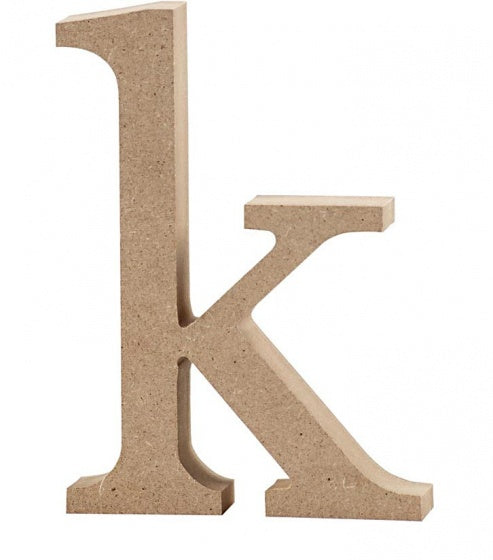 letter k MDF 12,7 cm