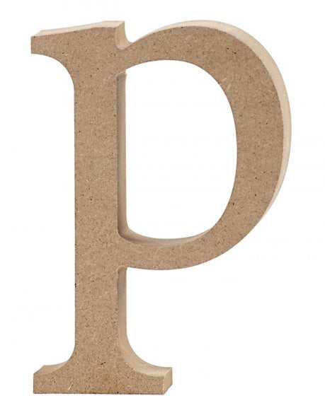 letter p MDF 12,8 cm