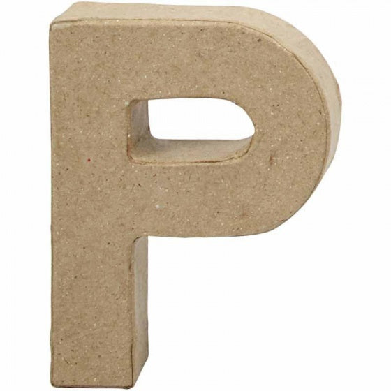 Letter Papier-maché - P, 10cm