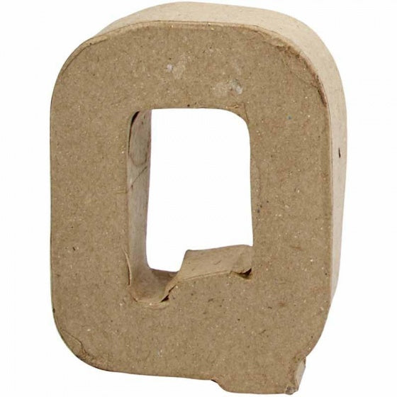 Letter Papier-maché - Q, 10cm