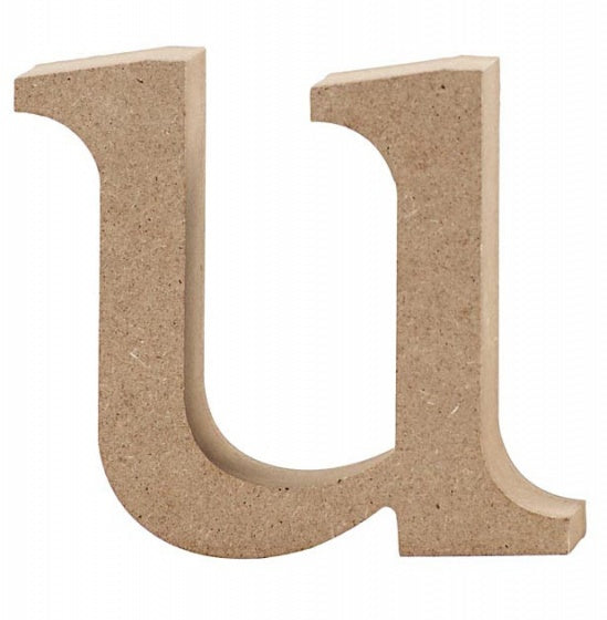 letter u MDF 8,5 cm