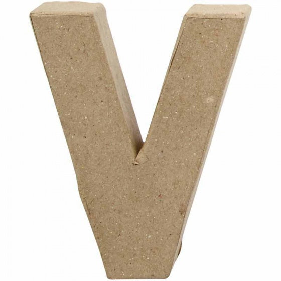 Letter Papier-maché - V, 10cm