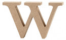 letter w MDF 8 cm