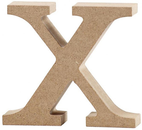 letter x MDF 8 cm