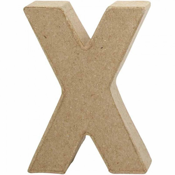 Letter Papier-maché - X, 10cm