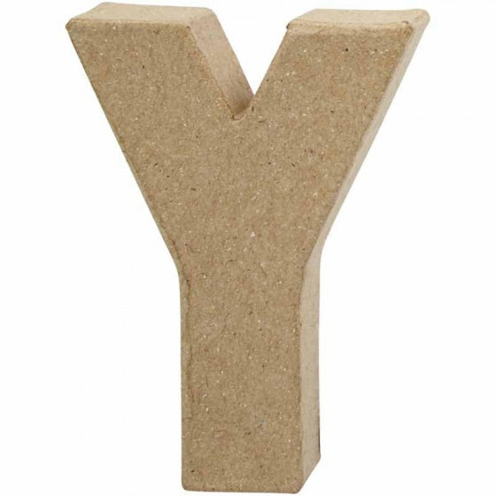Letter Papier-maché - Y, 10cm