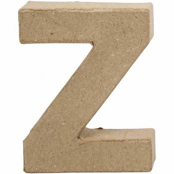 Letter Papier-maché - Z, 10cm