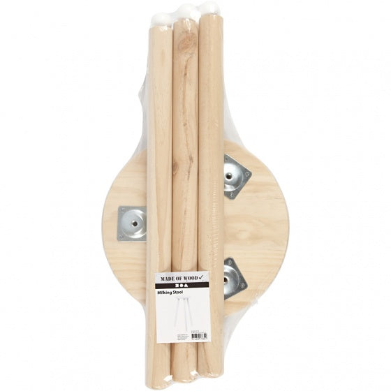 melkkruk 50 cm hout blank 4-delig