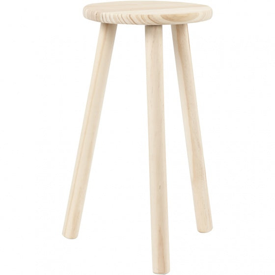melkkruk 50 cm hout blank 4-delig