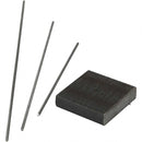 metalen voet 4 x 4 cm zilver per stuk