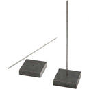 metalen voet 4 x 4 cm zilver per stuk