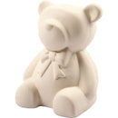 spaarpot beer 9 cm wit