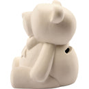 spaarpot beer 9 cm wit