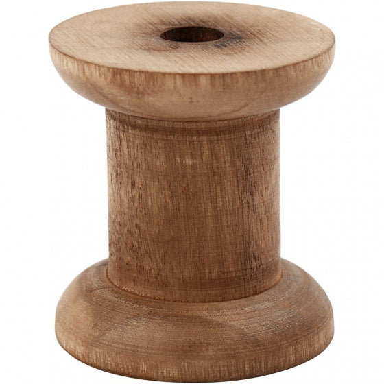 spoelen Vintage hout 30/48 x 50 mm bruin 10 stuks