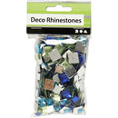 Strasstenen vierkant 6x9x12mm blauw/groen 360 stuks
