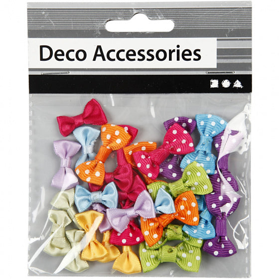 decoratieset Strikken 20-25 cm polyester 150 stuks