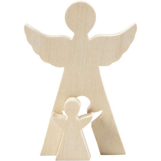 2in1 Figuren engel 7,8+20 cm x 4,5+14,3 cm x 2 cm