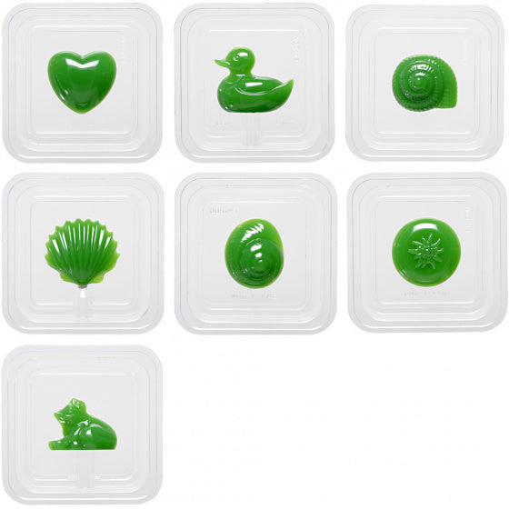 gietvormen 3D siliconen 5-7 cm transparant 7 stuks