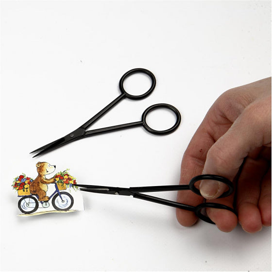 3D schaar 11 cm staal zwart