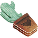 3D stickers cactussen 45 x 15-26 x 7 mm 9 stuks