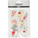 3D stickers dieren, zeemeermin 50-60 mm x 30-45 mm 7 stuks