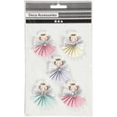 3D stickers engelen 45 x 40 x 10 mm 5 stuks