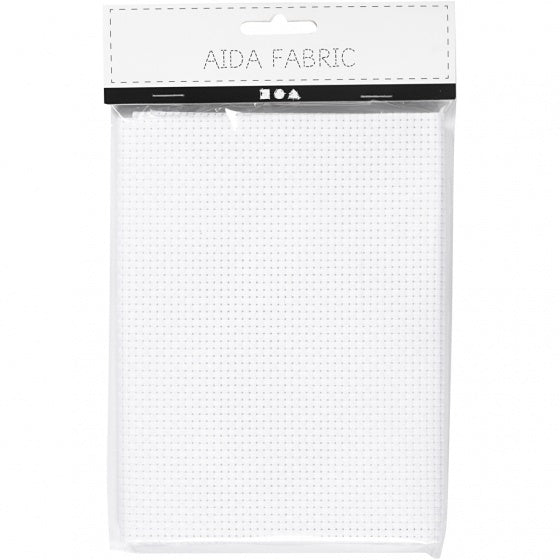 aida stoffen doek wit 50 x 50 cm