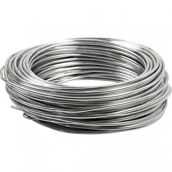 aluminiumdraad 29 m rond 3 mm zilver