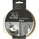 aluminiumdraad 4,5 m plat 3,5 cm goud