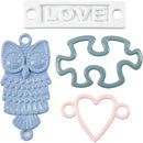 bedels 22 - 35 mm rond 40 stuks multicolor