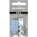 bedels 22 - 35 mm rond 4 stuks multicolor