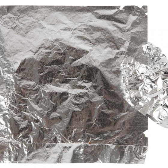 bladmetaalfolie 16 x 16 cm zilver 25 vellen