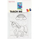 blanco puzzel eenhoorn 15 x 21 cm