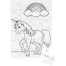 blanco puzzel eenhoorn 15x21 cm 16 stuks