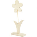 bloem hout 23 x 10 cm blank per stuk