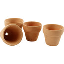 bloempot 3,1 x 3,4 cm terracotta bruin 48 stuks