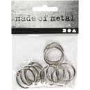 boekbindersring 19 mm 10 stuks zilver