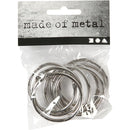 boekbindersring 38 mm 8 stuks zilver