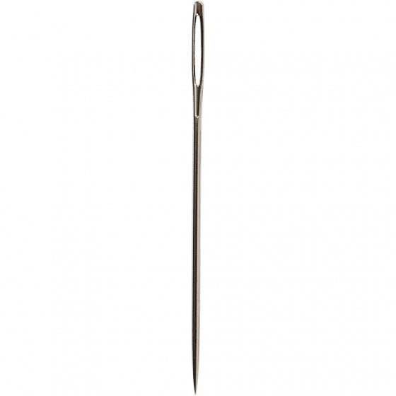 Borduurnaalden 3,6 cm size 24 zilver 25 stuks