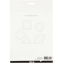 Kruissteken Karton Wit Geometrisch, 20st.