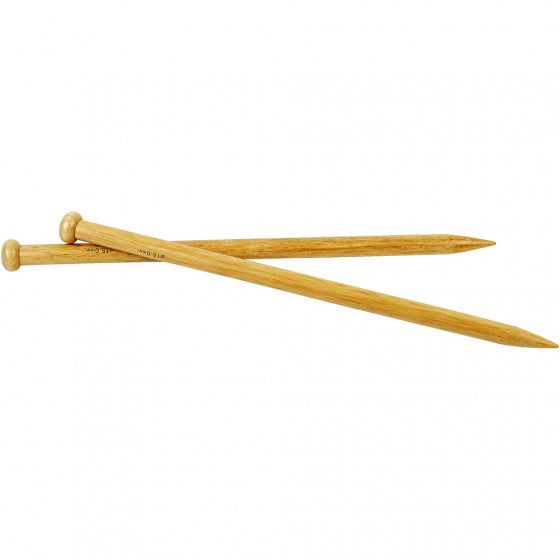 breinaalden bamboe 15 mm 35 cm