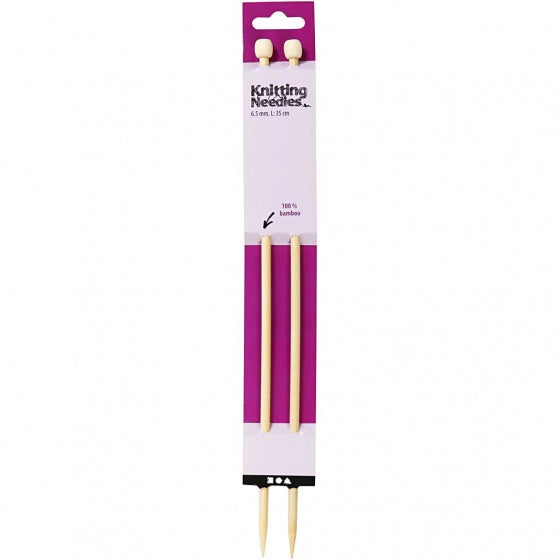 breinaalden bamboe 6,5 mm 35 cm