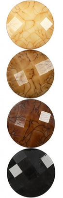 cabochons harmonie rond 14 mm bruin 24 stuks