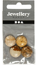 cabochons Jasper rond 14 mm multicolor 4 stuks