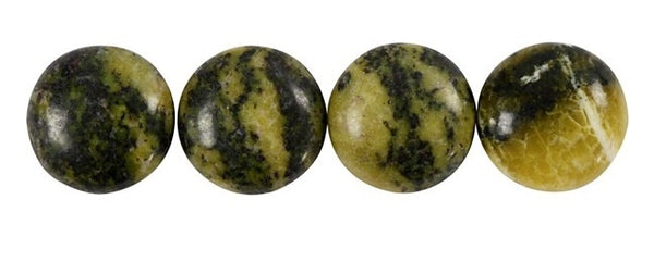 cabochons Yellow Pine 14 mm 4 stuks